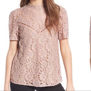 WAYF Greyson lace top in rose